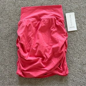 Athleta Transcend Skort XS Pink Ruched Lightweight Active Tennis Skirt